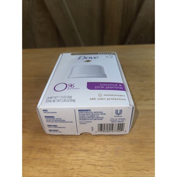 Dove Deodorant Refills for Women Coconut & Pink Jasmine, Aluminum Free, 1.13 oz - Picture 3 of 6